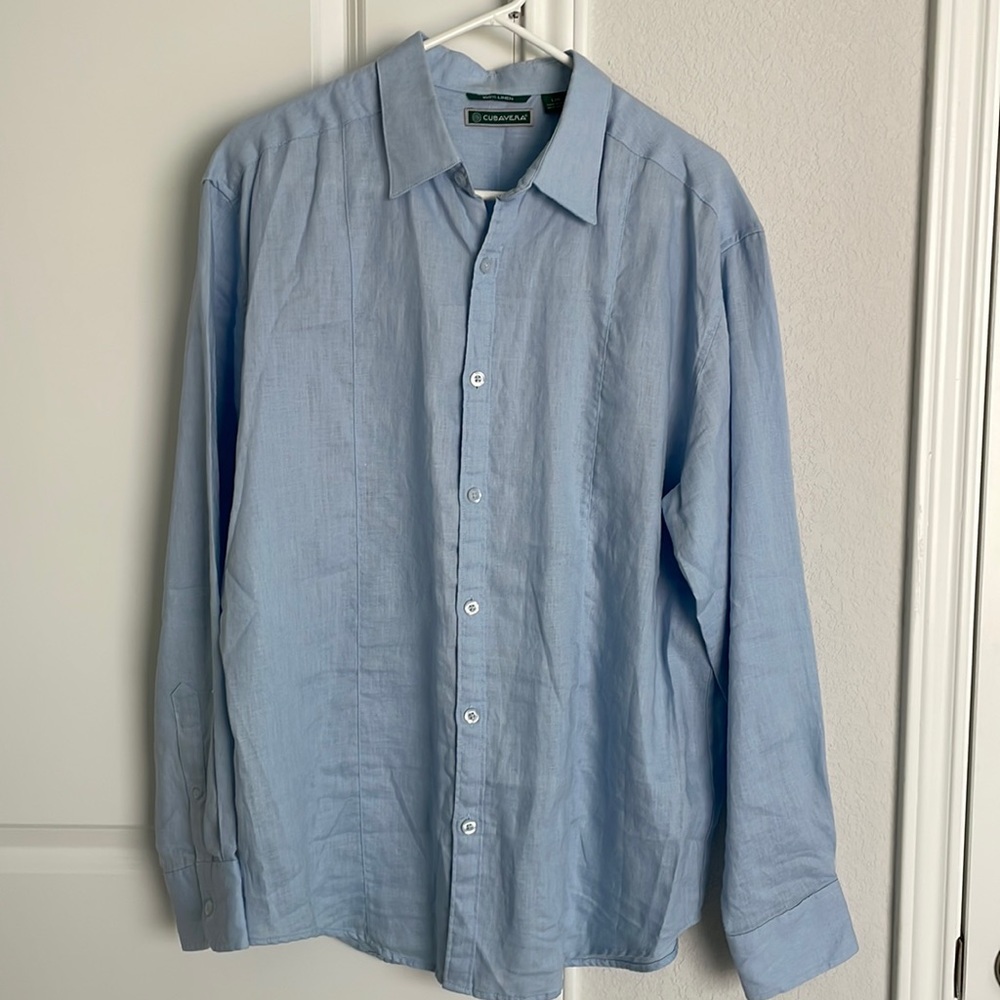 Cubavera 100% Linen Dress Shirt